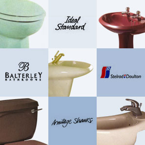 Discontinued Bathrooms and Equipment by Armitage Shanks Royal Doulton Shires Ideal Standard  Balterley Johnson Bros Trent, Sanitan Jacob Delafon Villeroy and Boch Imperial Vernon Tutbury Twyfords Qualitas Lecico Spring Ram Kaldewei  Heritage